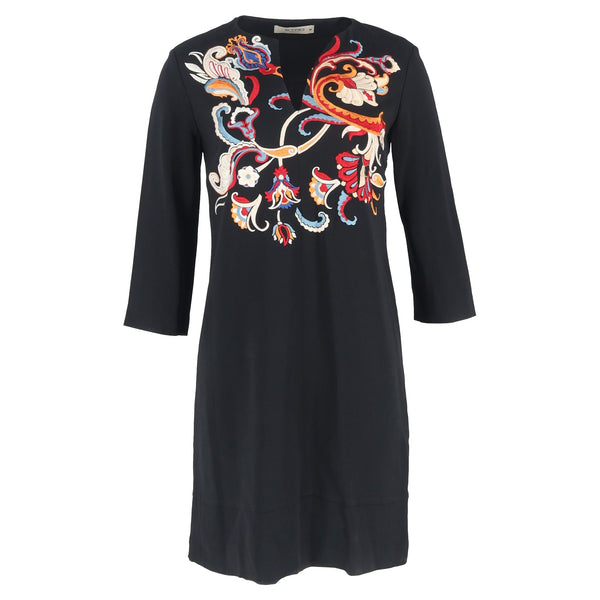 Women's Etro Mini Dress in Black Viscose