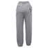 Women's Miu Miu Embroidered Logo Track Pants in Grey Cotton