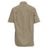 Women's Vince Short Sleeve Poplin Button-Up Shirt in Khaki Cotton