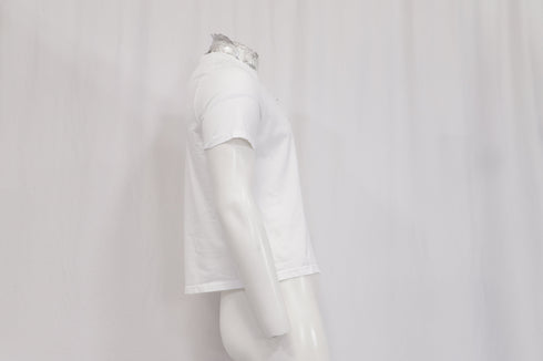 Men's Jil Sander Round Neck T-Shirt in White Cotton