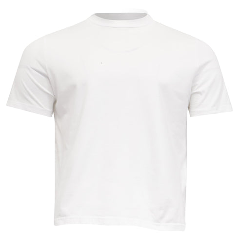 Men's Jil Sander Round Neck T-Shirt in White Cotton