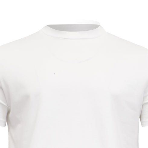 Men's Jil Sander Round Neck T-Shirt in White Cotton