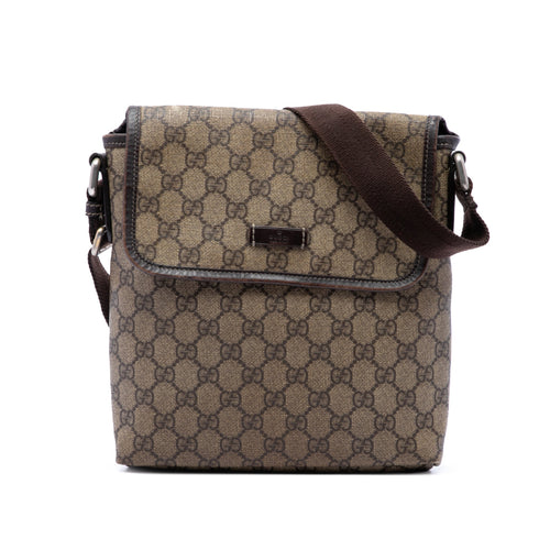 Flap Messenger GG Coated Canvas Small
