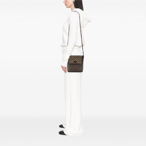 Flap Messenger GG Coated Canvas Small