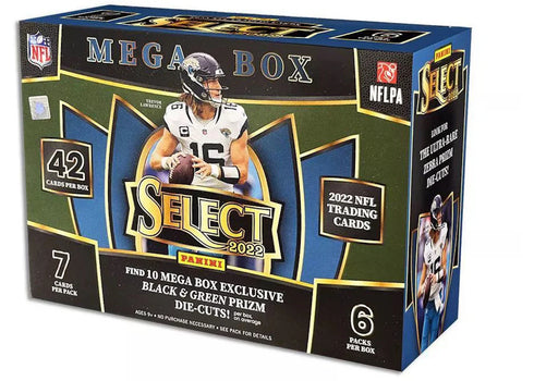 2022 Panini Select Football Mega Box (Black & Green Prizms)
