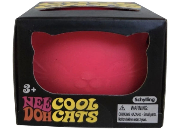 NeeDoh Cool Cat Squishy Fidget Toy Pink