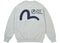 Palace x Evisu Crew Grey Marl