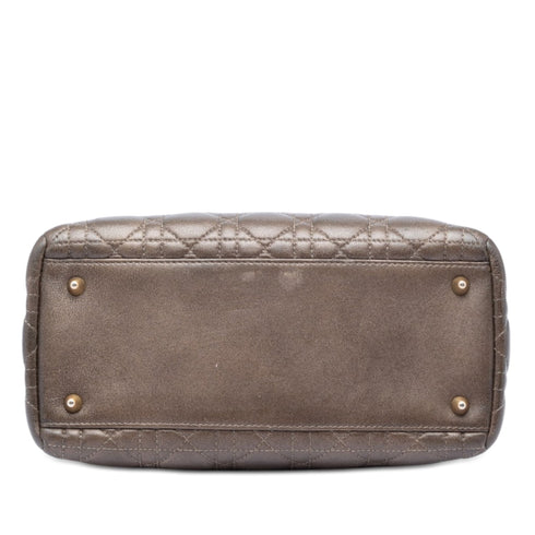 Vintage Lady Dior Bag Cannage Quilt Lambskin Medium