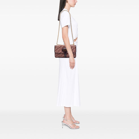 Dioraddict Flap Bag Oblique Canvas Small
