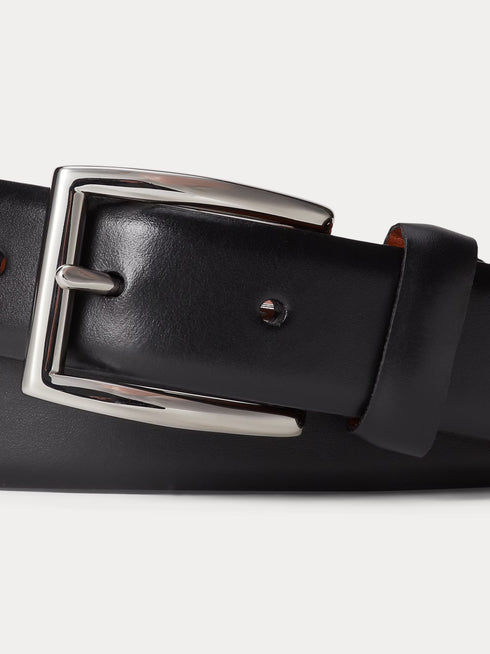 RALPH LAUREN Leather Dress Belt Black