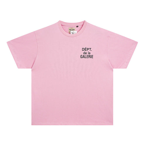 Gallery Dept T Shirts round Neck Short Sleeve T-shirt Pure Cotton
