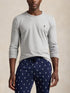 RALPH LAUREN Cotton Jersey Sleep Shirt Andover Heather