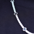 Black Clover Tennis Chain (Silver) - 4mm