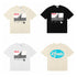 Rhude T-shirt Micro Label Alphabet Horse Print Short Sleeve T-shirt