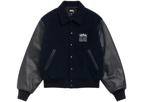 Stussy King Varsity Jacket Navy