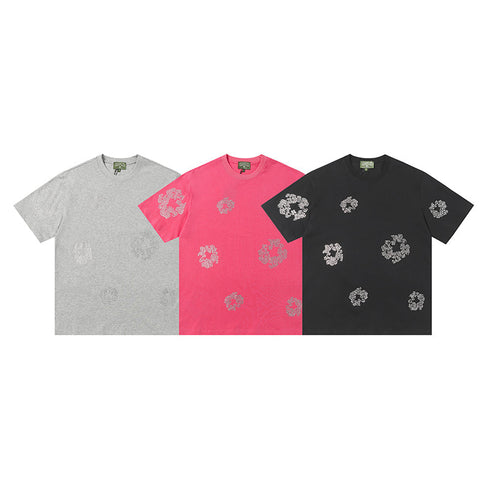 Denim Tears T-shirts Rhinestones