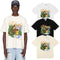 Rhude T-shirts Alpine Villa Printed Cotton Casual Short Sleeve Men and Women