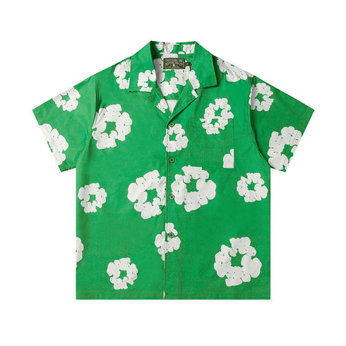 Denim Tears Button-Down Shirt Flower Woven