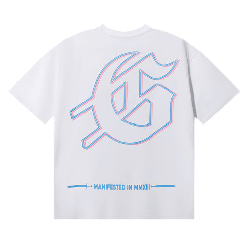 Godspeed T-shirts Skeletons Crowd Printed Cotton Casual Short Sleeves Men and Women