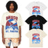 Rhude T-shirts Windsurfing Printed Cotton Casual Short Sleeves Men and Women