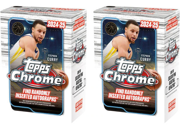 2024/25 Topps Chrome Basketball Value Box 2x Lot