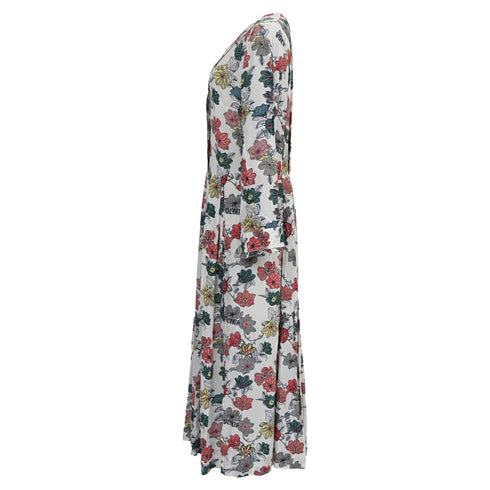 Women's Zadig & Voltaire Roux Print Midi Dress in Floral Print Viscose