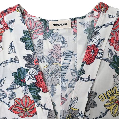 Women's Zadig & Voltaire Roux Print Midi Dress in Floral Print Viscose