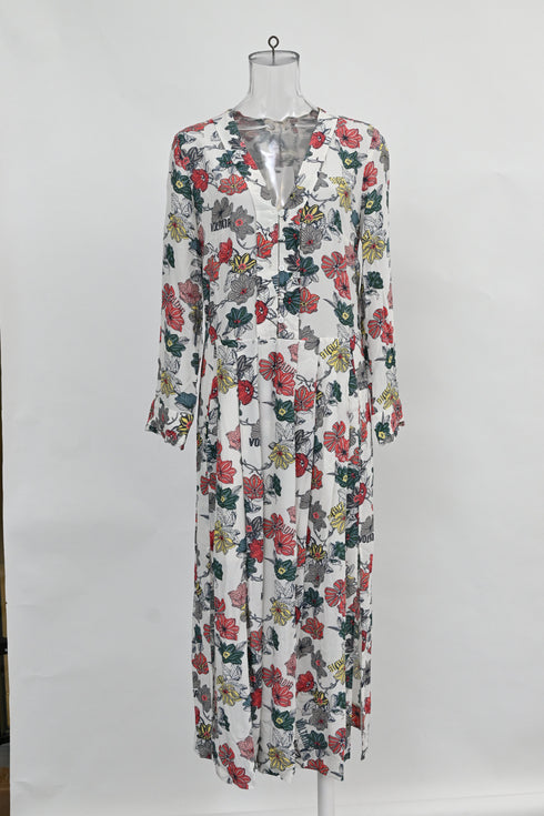 Women's Zadig & Voltaire Roux Print Midi Dress in Floral Print Viscose