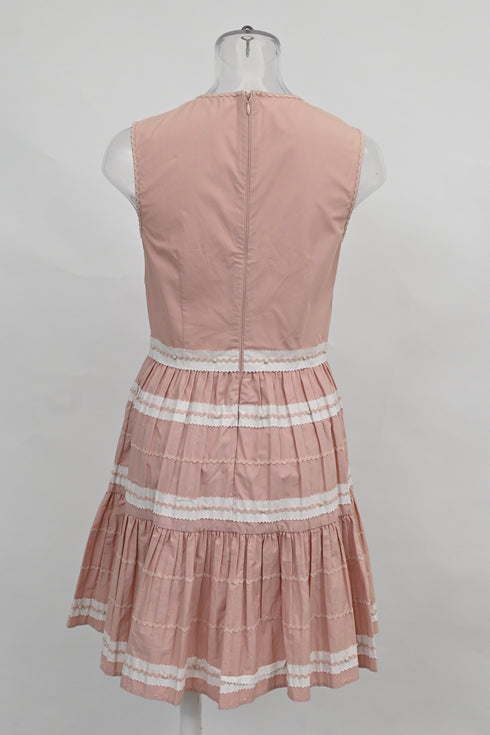 Women's Red Valentino Mini Dress in Pink Cotton