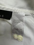 Men's Z Zegna Button-Down Long Sleeve Shirt in White Cotton
