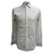 Men's Z Zegna Button-Down Long Sleeve Shirt in White Cotton