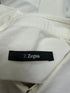 Men's Z Zegna Button-Down Long Sleeve Shirt in White Cotton