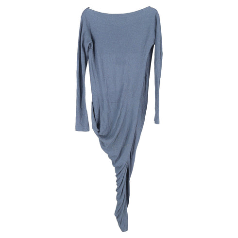Women's Vivienne Westwood Anglomania Bateau Long Dress in Light Blue Viscose