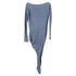 Women's Vivienne Westwood Anglomania Bateau Long Dress in Light Blue Viscose