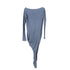 Women's Vivienne Westwood Anglomania Bateau Long Dress in Light Blue Viscose