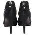 Women's Stuart Weitzman Showbiz Mesh Accent High-Heeled Boots in Black Leather