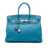 Birkin Handbag Blue Togo with Palladium Hardware 35