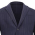 Men's Ermenegildo Zegna Pinstripe Single-Breasted Blazer in Navy Blue Wool