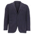 Men's Ermenegildo Zegna Checked Single-Breasted Blazer in Navy Blue Wool