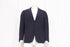 Men's Ermenegildo Zegna Checked Single-Breasted Blazer in Navy Blue Wool