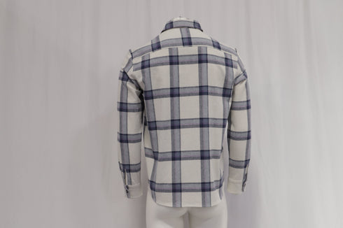 Men's A.P.C. Check-Print Long Sleeve Shirt in Multicolor Cotton