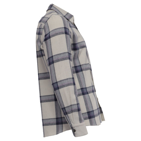 Men's A.P.C. Check-Print Long Sleeve Shirt in Multicolor Cotton