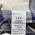 Men's A.P.C. Check-Print Long Sleeve Shirt in Multicolor Cotton