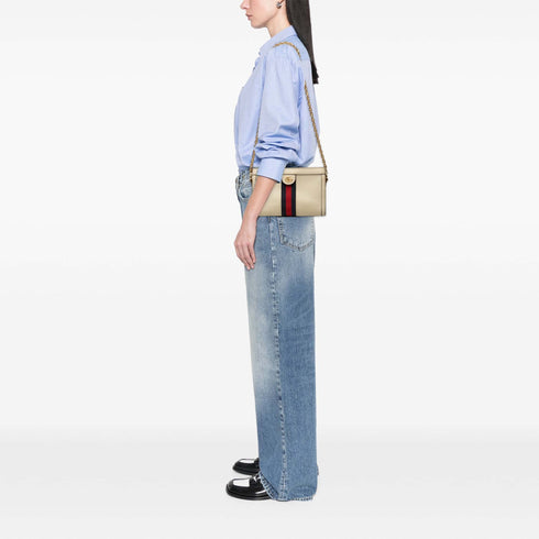 Ophidia Chain Shoulder Bag Leather Small