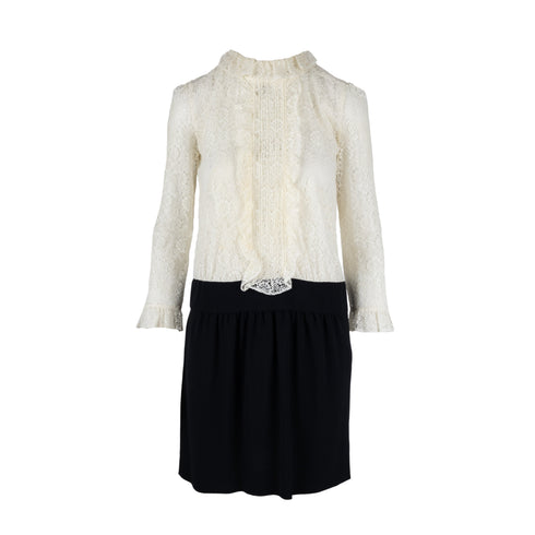 Women's Moschino Lace Contrast Midi Dress - '10s