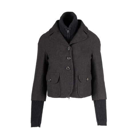 Women's Moschino Jacket with Zippered Sweater Vest - '10s