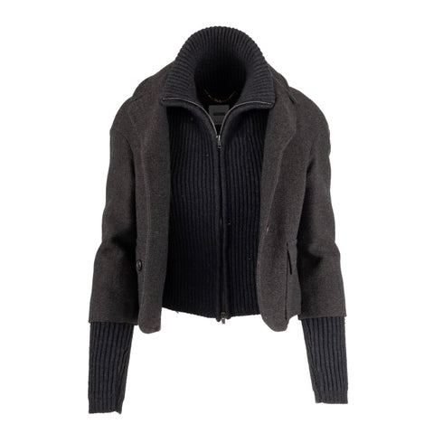 Women's Moschino Jacket with Zippered Sweater Vest - '10s