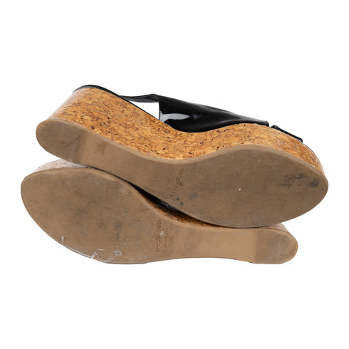Women's Sergio Rossi Platform Wedge Sandals - '10s