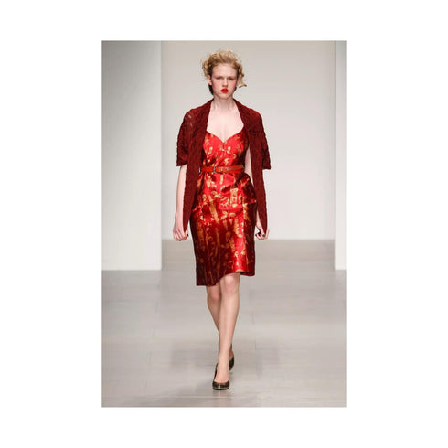 Women's Vivienne Westwood Red Label Jacquard Silk Dress - '10s