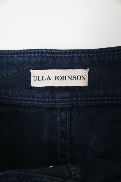 Women's Ulla Johnson Apollo Tie-Dyed Tapered Jeans in Blue Cotton
